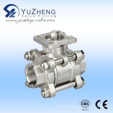 3PC Ball Valve with ISO Pad